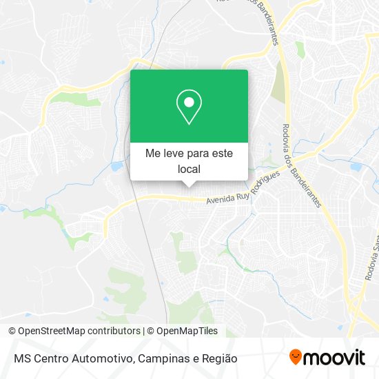 MS Centro Automotivo mapa