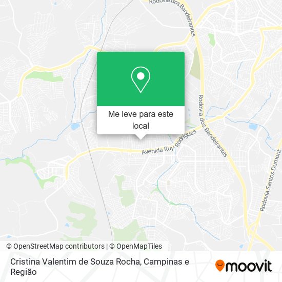 Cristina Valentim de Souza Rocha mapa