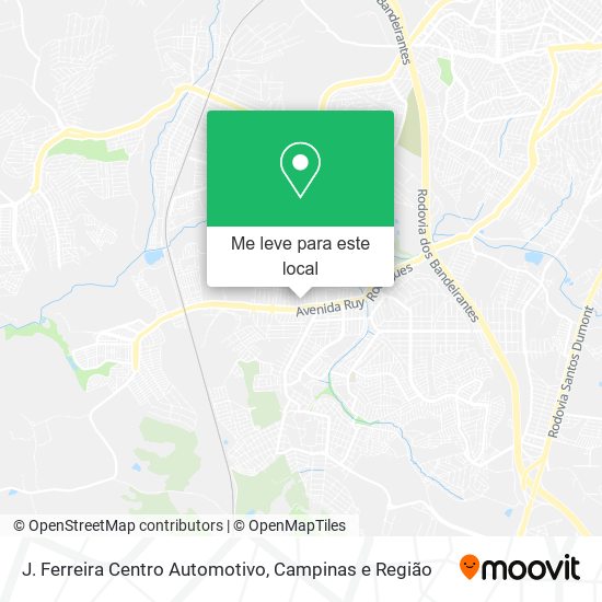 J. Ferreira Centro Automotivo mapa