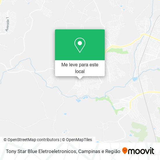 Tony Star Blue Eletroeletronicos mapa