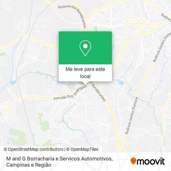 M and G Borracharia e Servicos Automotivos mapa