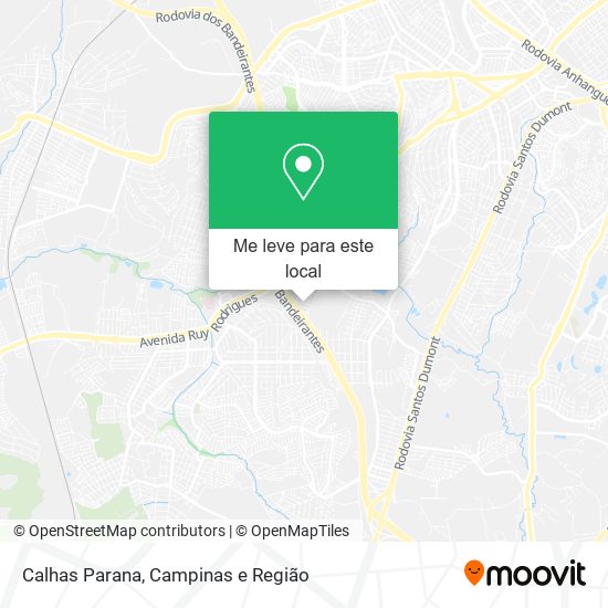 Calhas Parana mapa