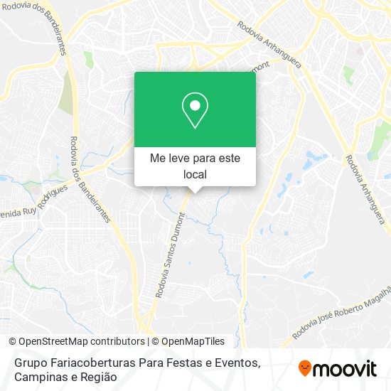 Grupo Fariacoberturas Para Festas e Eventos mapa