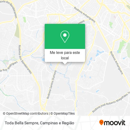 Toda Bella Sempre mapa