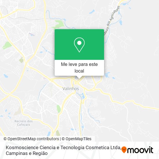 Kosmoscience Ciencia e Tecnologia Cosmetica Ltda mapa