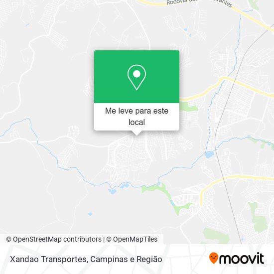 Xandao Transportes mapa