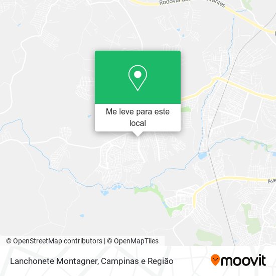 Lanchonete Montagner mapa