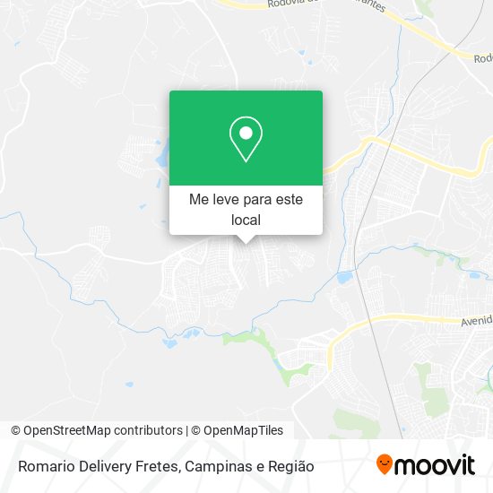 Romario Delivery Fretes mapa