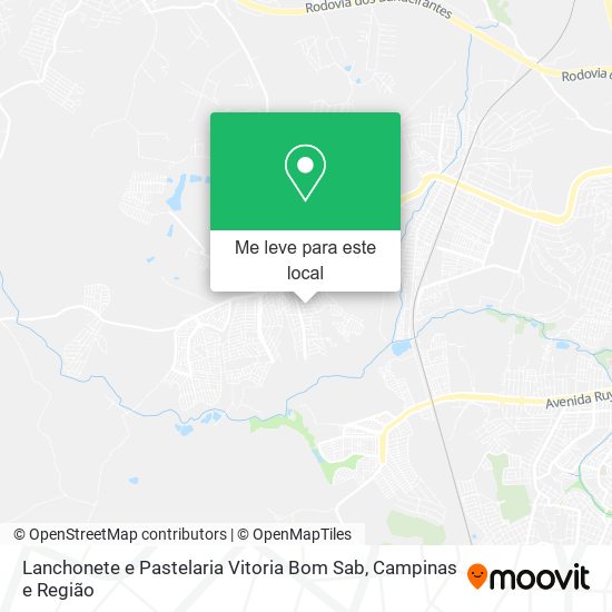 Lanchonete e Pastelaria Vitoria Bom Sab mapa