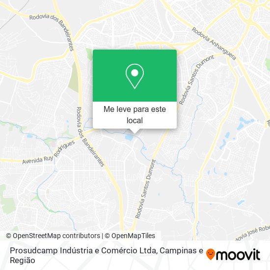 Prosudcamp Indústria e Comércio Ltda mapa