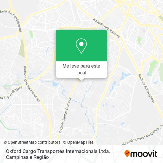 Oxford Cargo Transportes Internacionais Ltda mapa