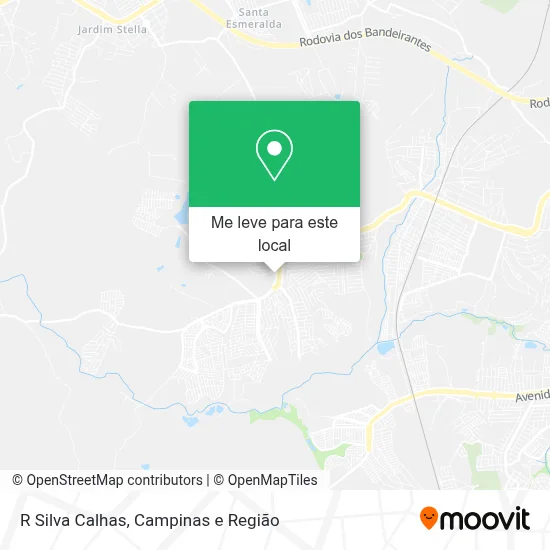 R Silva Calhas mapa