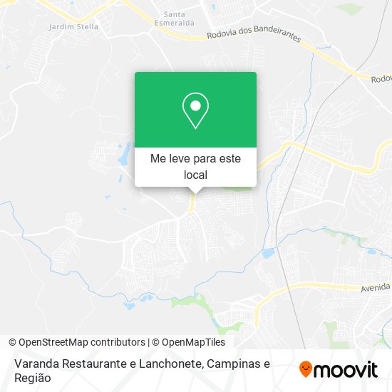 Varanda Restaurante e Lanchonete mapa