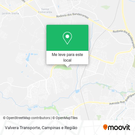 Valvera Transporte mapa
