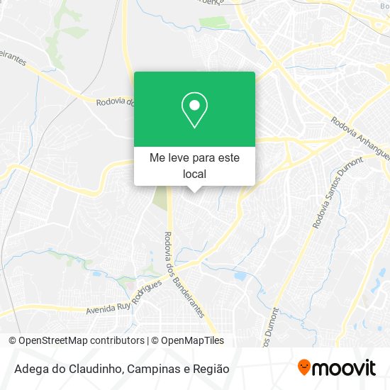 Adega do Claudinho mapa