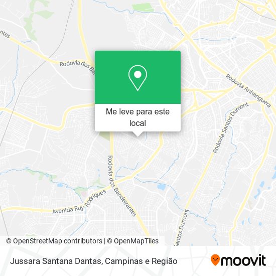 Jussara Santana Dantas mapa