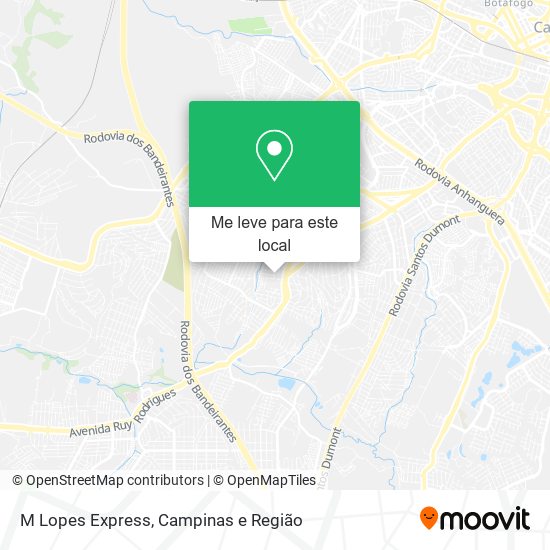 M Lopes Express mapa