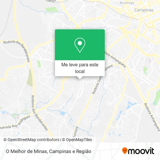 O Melhor de Minas mapa