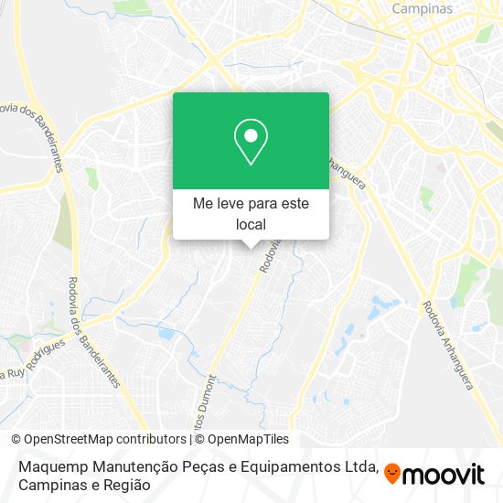 Maquemp Manutenção Peças e Equipamentos Ltda mapa