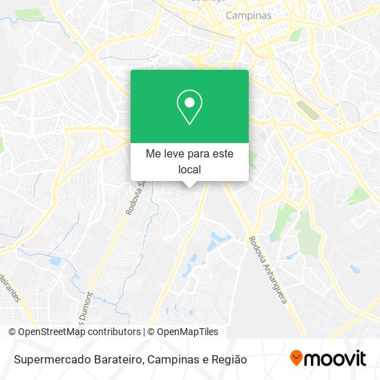 Supermercado Barateiro mapa