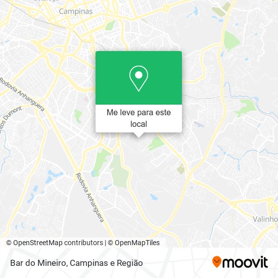 Bar do Mineiro mapa