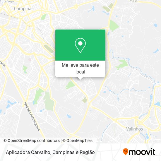 Aplicadora Carvalho mapa