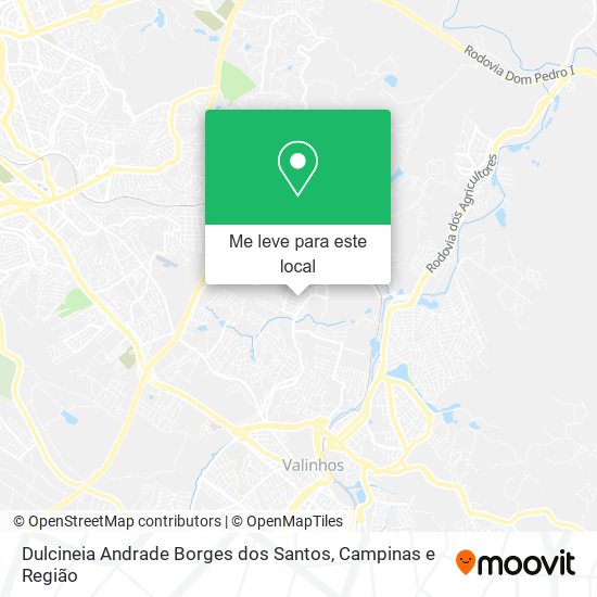 Dulcineia Andrade Borges dos Santos mapa