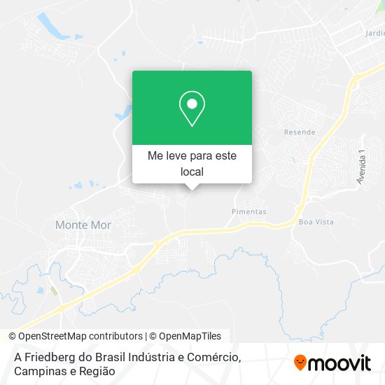 A Friedberg do Brasil Indústria e Comércio mapa