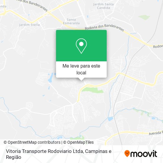 Vitoria Transporte Rodoviario Ltda mapa