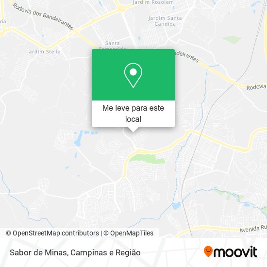 Sabor de Minas mapa