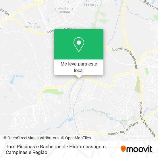 Tom Piscinas e Banheiras de Hidromassagem mapa