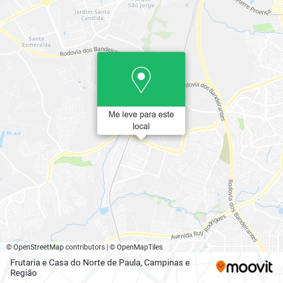 Frutaria e Casa do Norte de Paula mapa