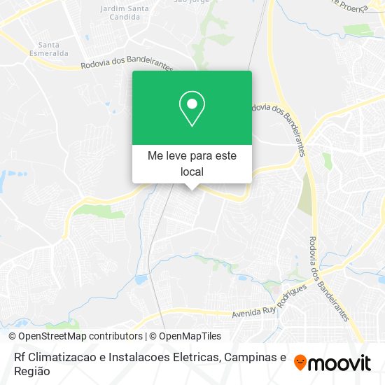 Rf Climatizacao e Instalacoes Eletricas mapa