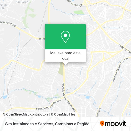 Wm Instalacoes e Servicos mapa