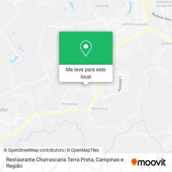Restaurante Churrascaria Terra Preta mapa