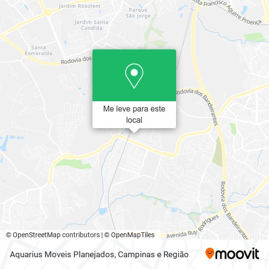 Aquarius Moveis Planejados mapa