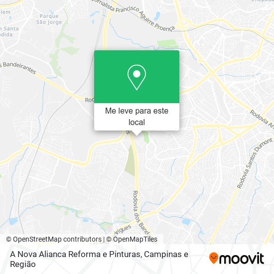 A Nova Alianca Reforma e Pinturas mapa