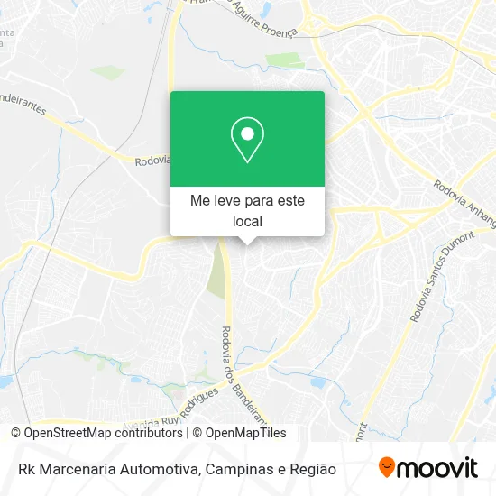 Rk Marcenaria Automotiva mapa