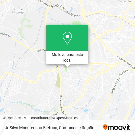 Jr Silva Manutencao Eletrica mapa