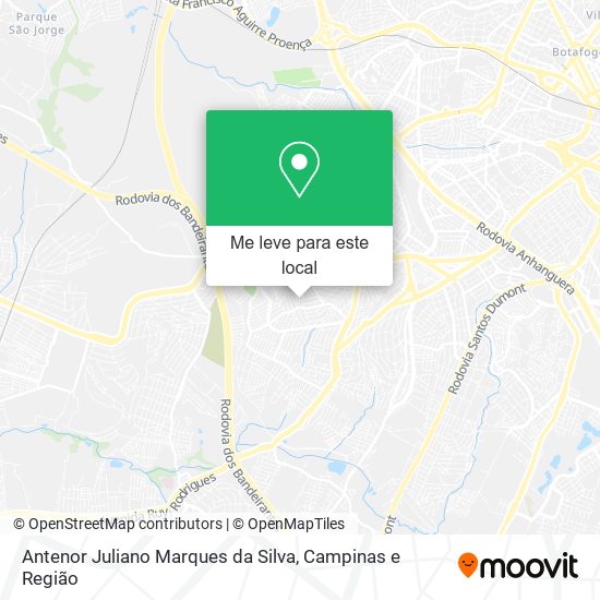 Antenor Juliano Marques da Silva mapa