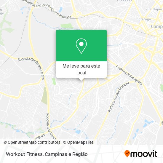 Workout Fitness mapa