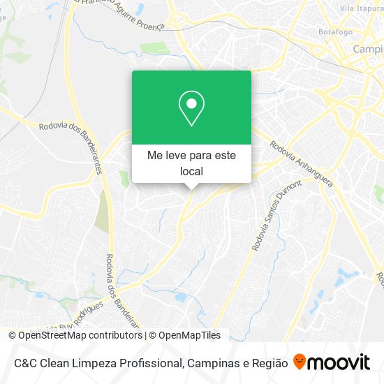 C&C Clean Limpeza Profissional mapa