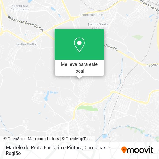 Martelo de Prata Funilaria e Pintura mapa