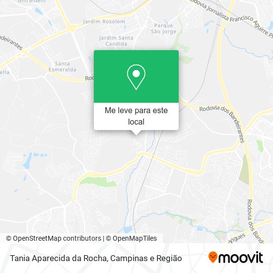 Tania Aparecida da Rocha mapa