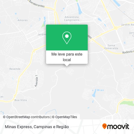 Minas Express mapa