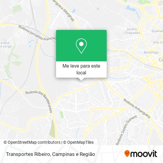 Transportes Ribeiro mapa