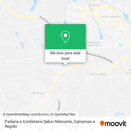 Padaria e Confeitaria Sabor Marcante mapa