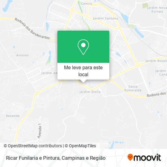 Ricar Funilaria e Pintura mapa