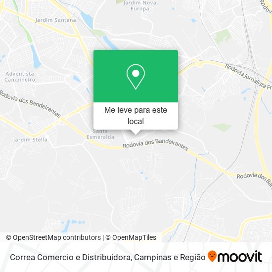 Correa Comercio e Distribuidora mapa