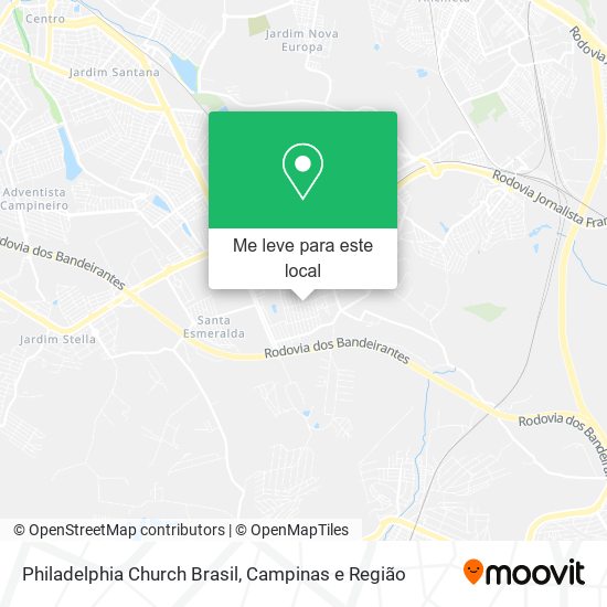 Philadelphia Church Brasil mapa